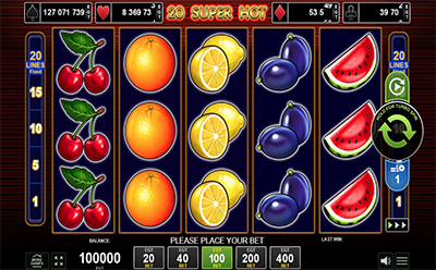 20 Super Hot slot v Sazka českém online kasinu