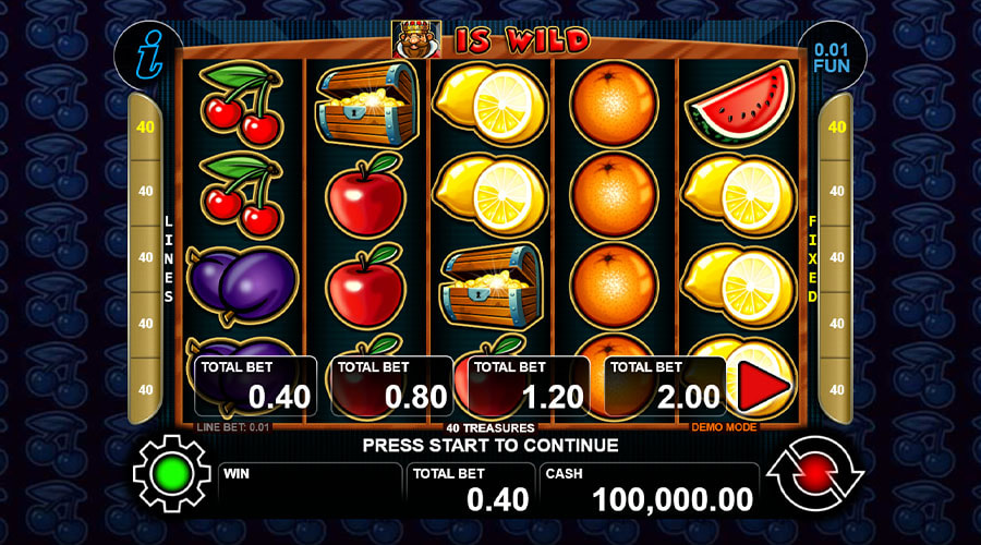 40 Treasures hra online zdarma