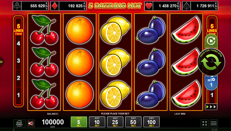 5 Dazzling Hot hra online zdarma