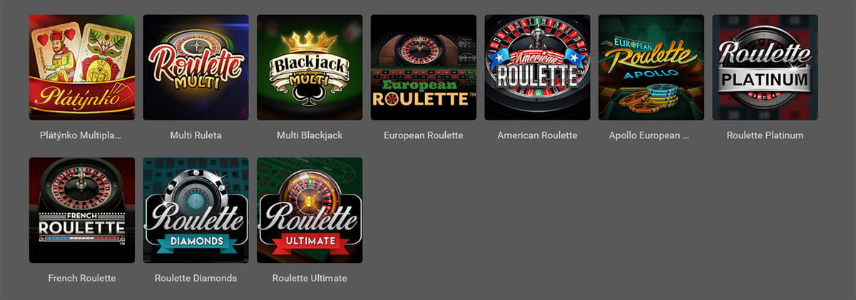 Chance Ruleta, Blackjack a Další Stolní Hry