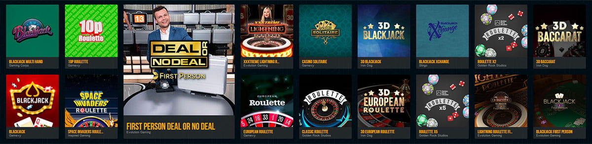 Dream Vegas Ruleta, Blackjack a Další Stolní Hry