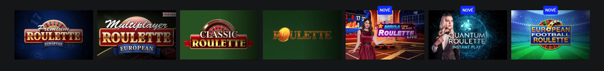 Fortuna ruleta, blackjack a další stolní hry