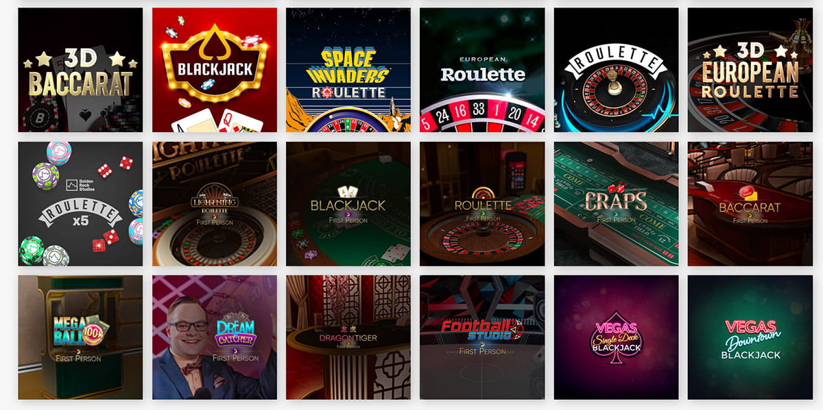 Gate777 Ruleta, Blackjack a Stolní Hry