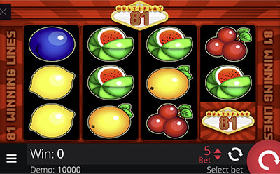 Multiplay 81 slot v eCasino českém online kasinu