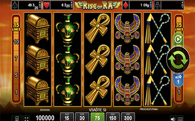 Rise of Ra slot u Fortuna českého online kasina