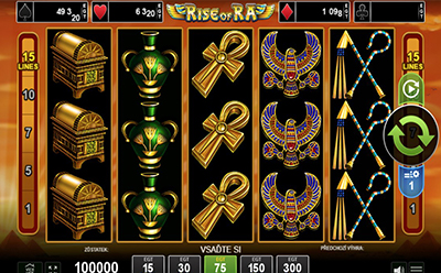 Rise of Ra slot v českém Forbes online kasinu