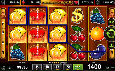 Shining Crown Slot Bonusová hra