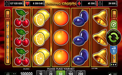 Shining Crown slot v českém Forbes online kasinu