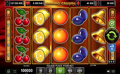 Shining Crown slot v Sazka českém online kasinu