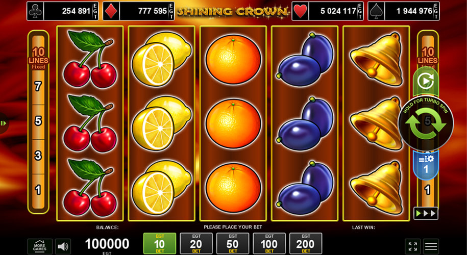 Shining Crown hra online zdarma