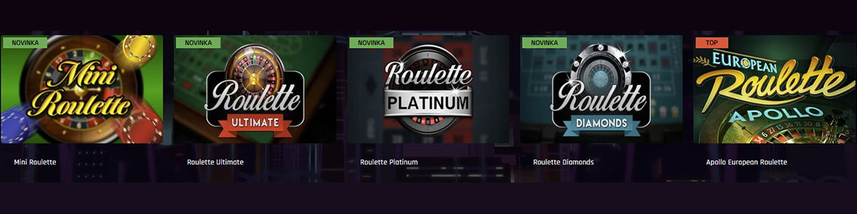 Tokyo ruleta, blackjack a další stolní hry